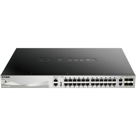 Switch Gestionable D-Link DGS-3130-30PS/E 26 Puertos/ RJ-45 10/100/1000/ SFP